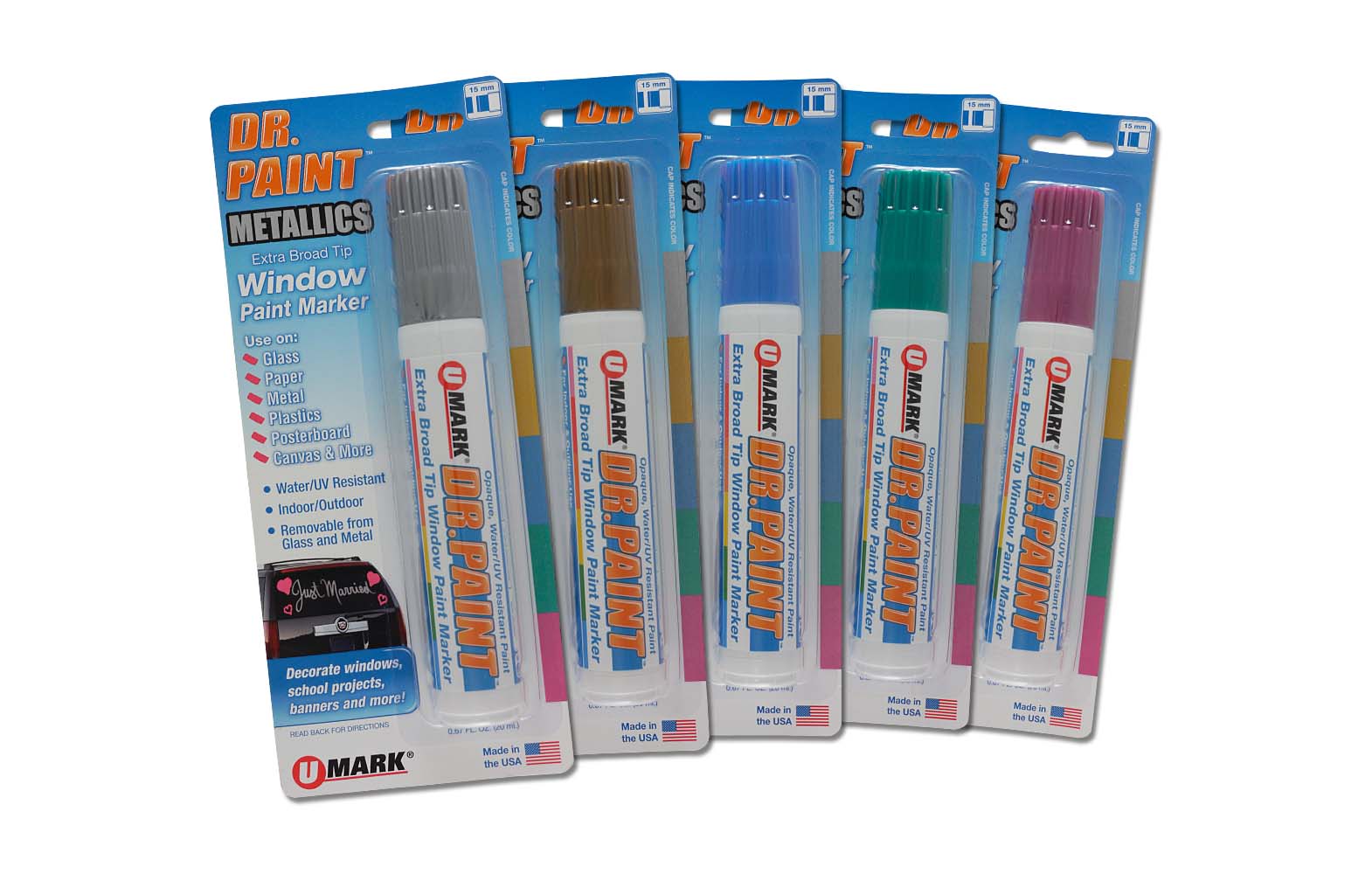 DR. PAINT™ Extra Broad Tip Window Paint Marker Retail Options