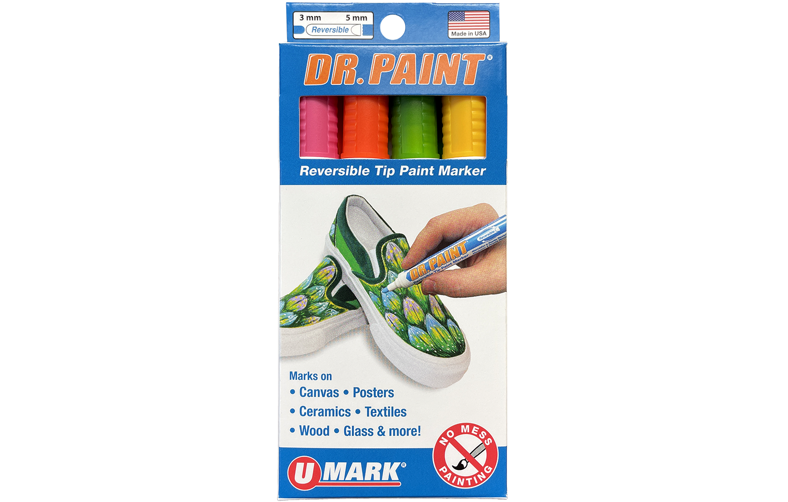 Yellow Dr. Paint Reversible Tip Paint Markers 12 ct (While Supplies Last)